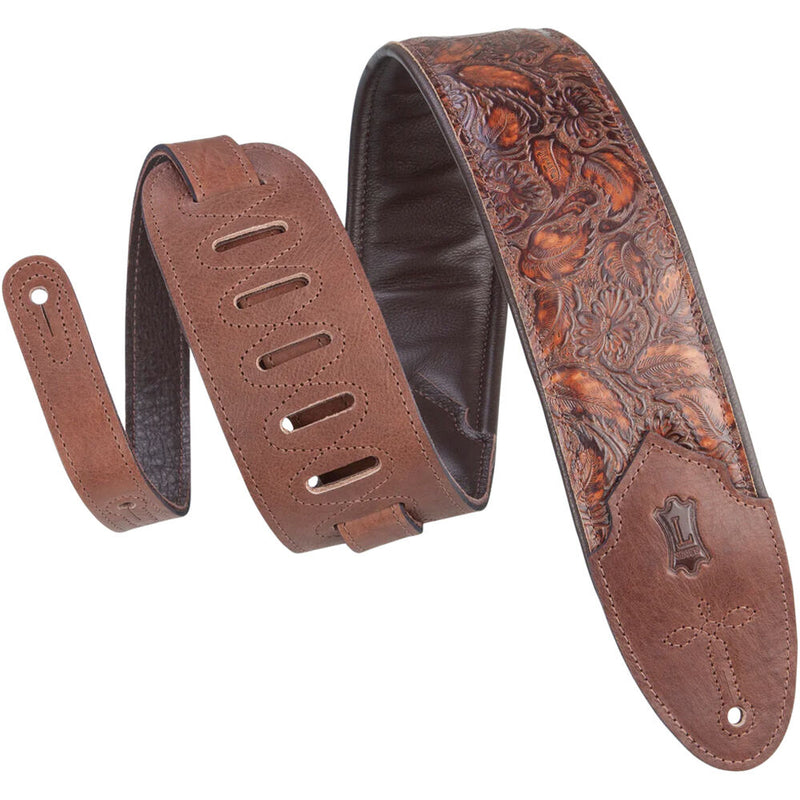 Levy's Sundance Series Leather Guitar Strap (Geranium Whiskey)