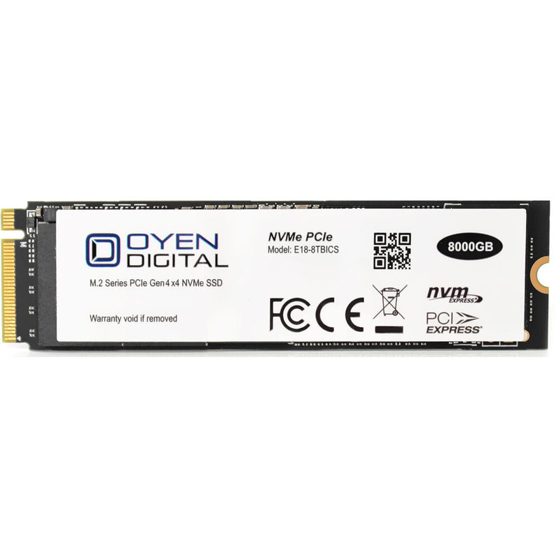 Oyen Digital 8TB NVMe PCIe 4.0 M.2 Internal SSD