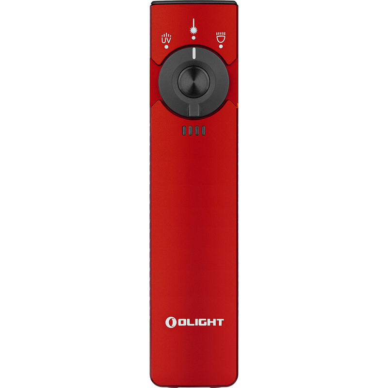 Olight Arkfeld Pro Class 3R Flashlight with LED Light, UV, and Laser (Red)