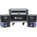 ColorKey Dazzler FX MK2 Cold Spark Machines with Road Case (Black, 2-Pack)