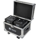 ColorKey Dazzler FX MK2 Cold Spark Machines with Road Case (Black, 2-Pack)