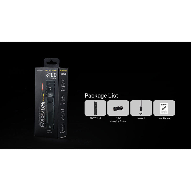Nitecore EDC27 UHi Rechargeable Flat Flashlight