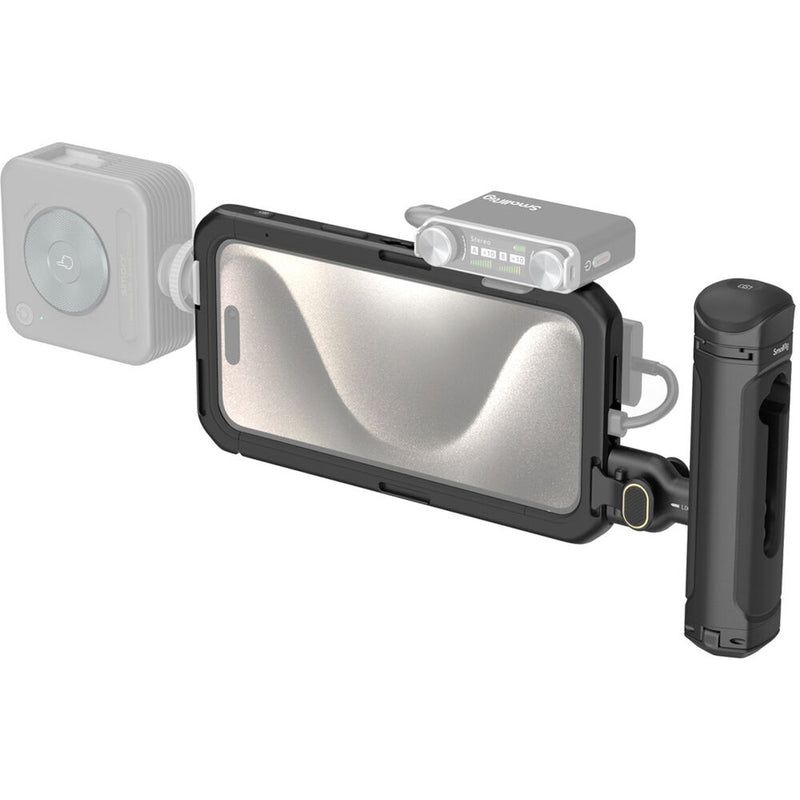 SmallRig Mobile Video Kit with Single Handle for iPhone 15 Pro Max