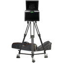 ikan 19" High-Bright SDI Teleprompter with Talent Monitor, Tripod & Dolly Turnkey