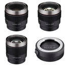 Rokinon Cine AF T1.9/2.3 Full-Frame 3-Lens 45/75/100mm Kit with Lens Station (Sony E)