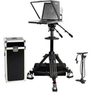 ikan 19" High-Bright SDI Teleprompter with Pedestal & Dolly Turnkey