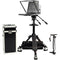ikan 19" High-Bright SDI Teleprompter with Pedestal & Dolly Turnkey
