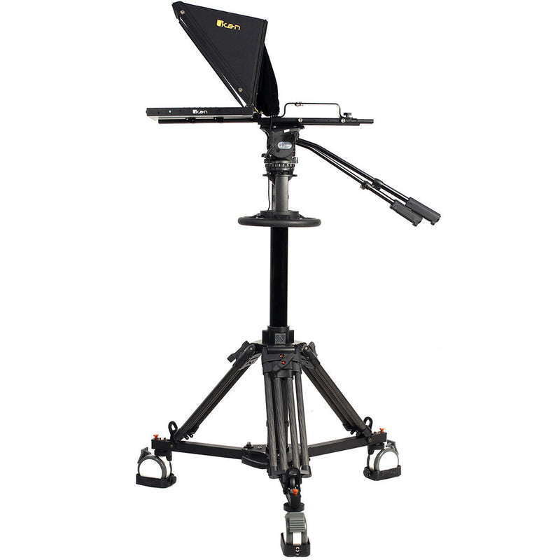 ikan 19" High-Bright SDI Teleprompter with Pedestal & Dolly Turnkey