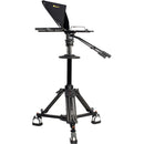 ikan 19" High-Bright HDMI Teleprompter with Talent Monitor, Pedestal & Dolly Turnkey