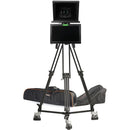 ikan 19" High-Bright HDMI Teleprompter with Talent Monitor, Tripod & Dolly Turnkey