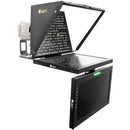 ikan 19" High-Bright HDMI Teleprompter with Talent Monitor, Tripod & Dolly Turnkey