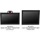 ikan 19" High-Bright HDMI Teleprompter with Talent Monitor, Tripod & Dolly Turnkey