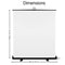KHOMO GEAR Collapsible Chroma-Key Backdrop Screen (White, 62 x 77")