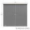 KHOMO GEAR Pull-Down Backdrop (Gray, 84 x 84")