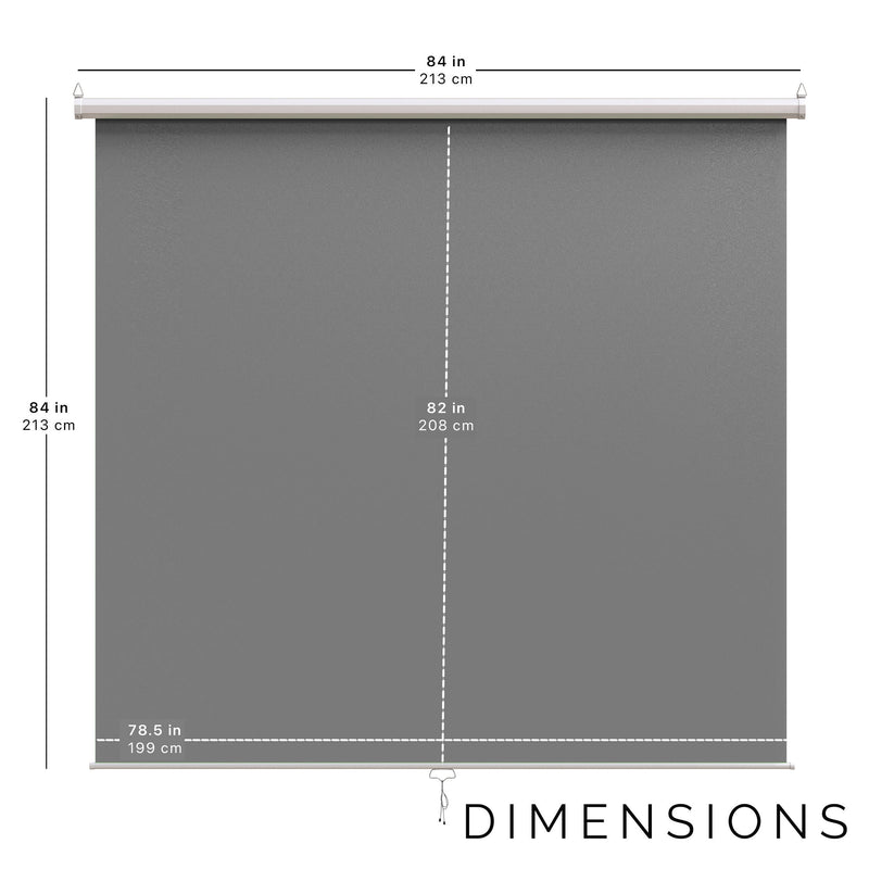 KHOMO GEAR Pull-Down Backdrop (Gray, 84 x 84")