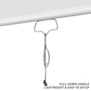 KHOMO GEAR Pull-Down Backdrop (White, 84 x 84")