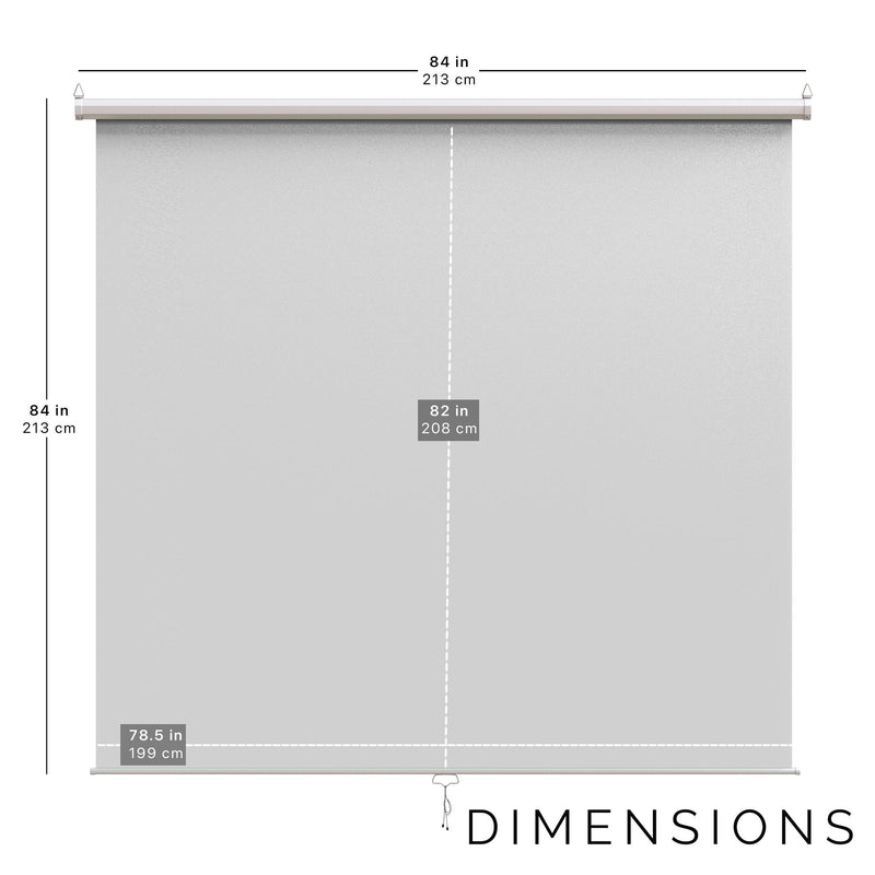 KHOMO GEAR Pull-Down Backdrop (White, 84 x 84")