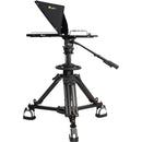 ikan 19" High-Bright HDMI Teleprompter with Pedestal & Dolly Turnkey