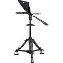 ikan 19" High-Bright HDMI Teleprompter with Pedestal & Dolly Turnkey