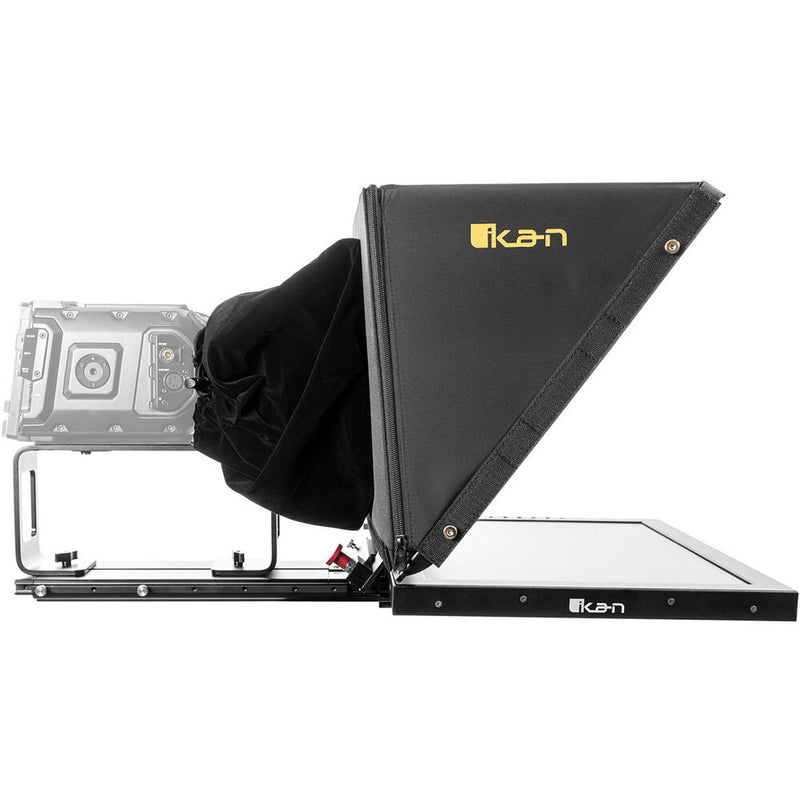 ikan 19" High-Bright HDMI Teleprompter with Pedestal & Dolly Turnkey