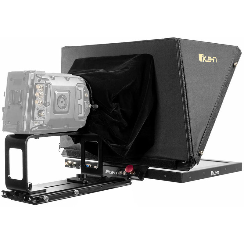ikan 19" High-Bright HDMI Teleprompter with Tripod & Dolly Turnkey