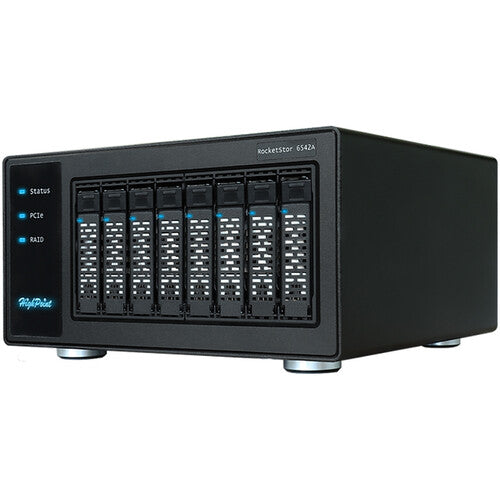 HighPoint Rocketstor RS6542AW 8-Bay PCIe 4.0 x16 RAID Enclosure