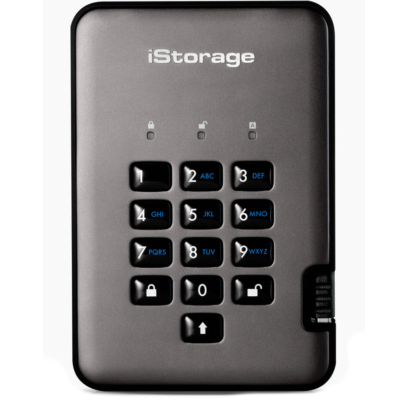 Istorage 16TB diskAshur2 USB 3.1 Encrypted Portable SSD (Phantom Black)