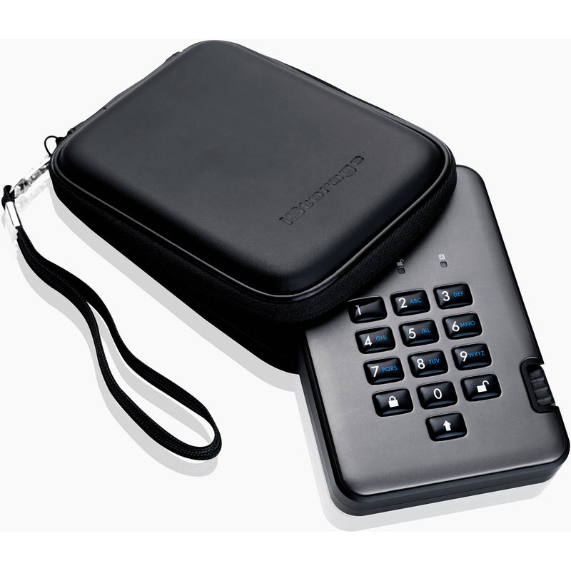 Istorage 16TB diskAshur2 USB 3.1 Encrypted Portable SSD (Phantom Black)