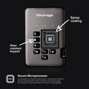 Istorage 16TB diskAshur2 USB 3.1 Encrypted Portable SSD (Phantom Black)