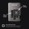 Istorage 16TB diskAshur2 USB 3.1 Encrypted Portable SSD (Phantom Black)