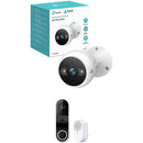 TP-Link KC420WS Kasa Cam Outdoor 4MP Wi-Fi Security Camera with KD110 Kasa Smart Doorbell