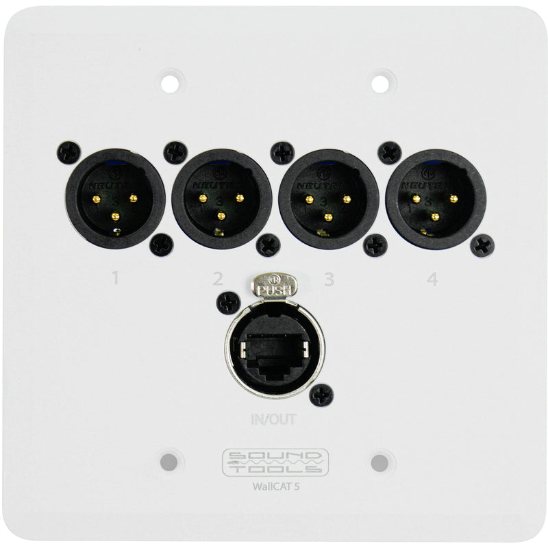 SoundTools WallCat 5 XLR Audio Over Cat5 (XLR Male, White)