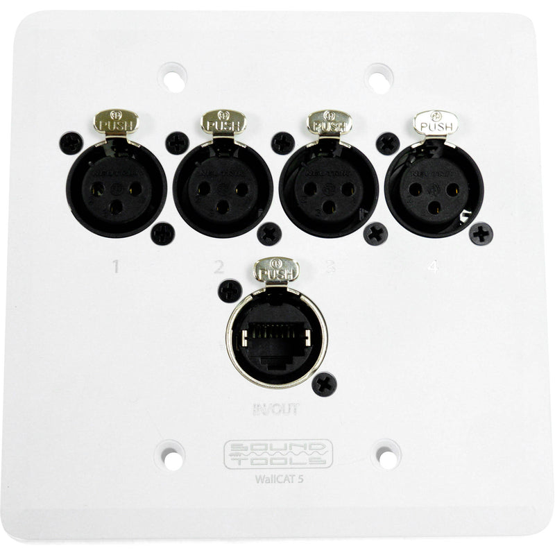 SoundTools WallCat 5 XLR Audio Over Cat5 (XLR Female, White)