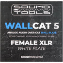 SoundTools WallCat 5 XLR Audio Over Cat5 (XLR Female, White)