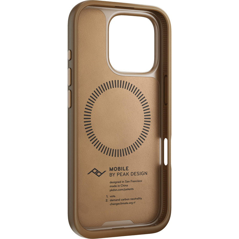 Peak Design Mobile Everyday Clarino Case for iPhone 16 Pro (Tan)