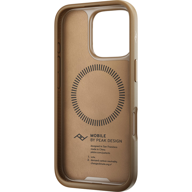 Peak Design Mobile Everyday Clarino Case for iPhone 16 Pro (Tan)