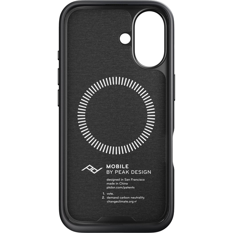 Peak Design Mobile Everyday Fabric Case for iPhone 16 (Charcoal)