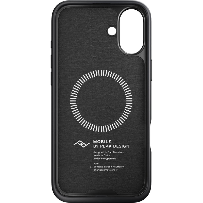 Peak Design Mobile Everyday Fabric Case for iPhone 16 Plus (Charcoal)