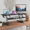 Mount-It! Large Standing Desk Converter (Black, 47")
