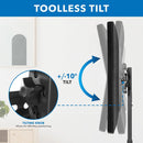 Mount-It! MI-1877 Height Adjustable TV Stand with Shelf for Up to 55" Displays