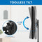 Mount-It! MI-1877 Height Adjustable TV Stand with Shelf for Up to 55" Displays