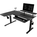 Eureka L-Shaped Standing Desk (Left, Black)