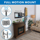 Mount-It! MI-384L Pull-Down Fireplace TV Mount for 65 to 85" Displays