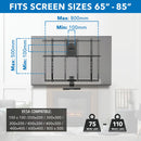 Mount-It! MI-384L Pull-Down Fireplace TV Mount for 65 to 85" Displays