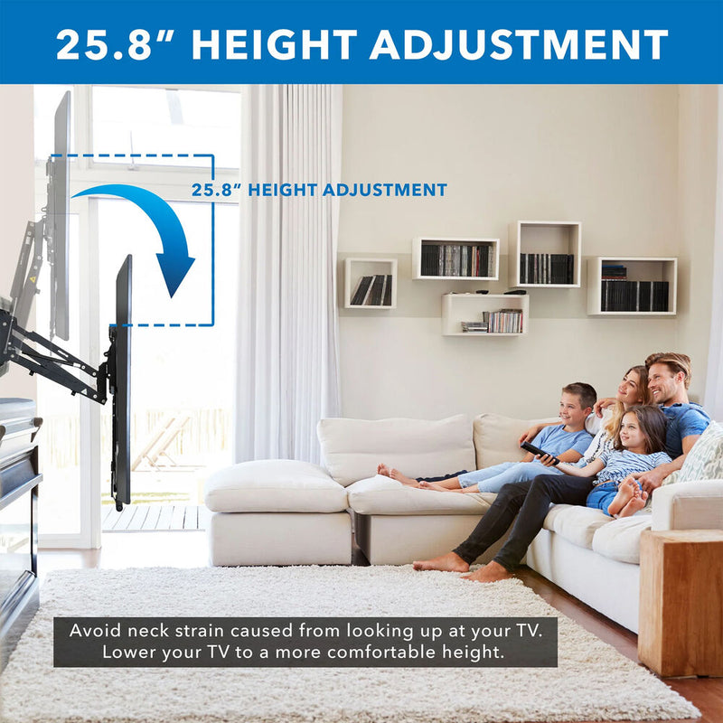 Mount-It! MI-384L Pull-Down Fireplace TV Mount for 65 to 85" Displays