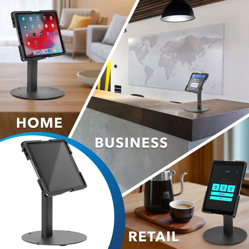 Mount-It! Universal Tablet Countertop Stand (Black)