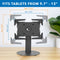 Mount-It! Universal Tablet Countertop Stand (Black)