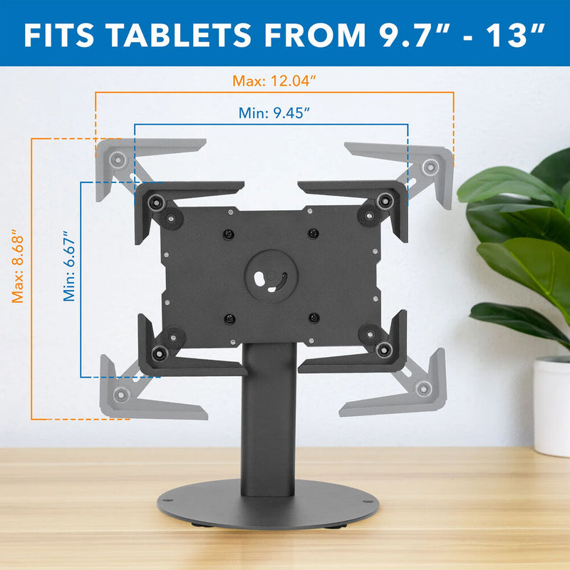 Mount-It! Universal Tablet Countertop Stand (Black)