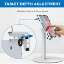 Mount-It! Universal Tablet Countertop Stand (White)