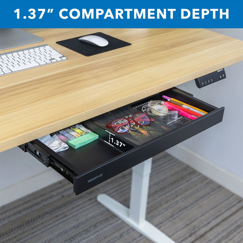 Mount-It! Under Desk Drawer (Black)